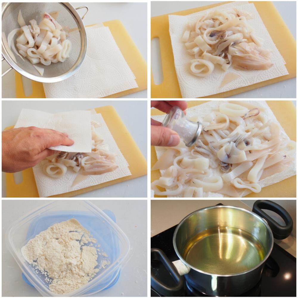 Calamares a la andaluza con mayonesa de ajo negro - Paso 5