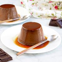 Flan de chocolate