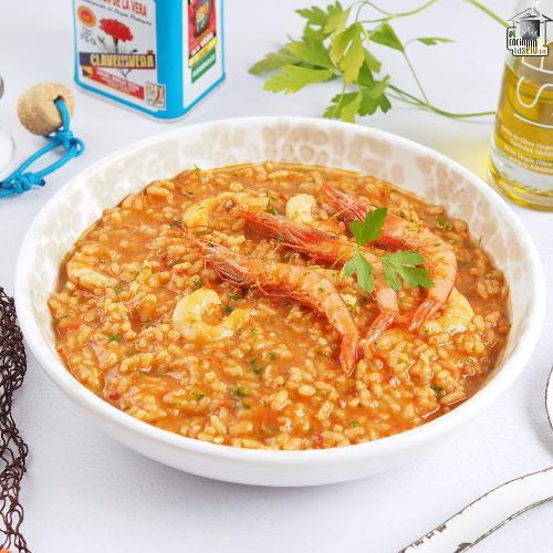 Arroz con gambas